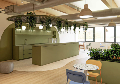 Aménagement des bureaux du camus UNIKALO à Cestas